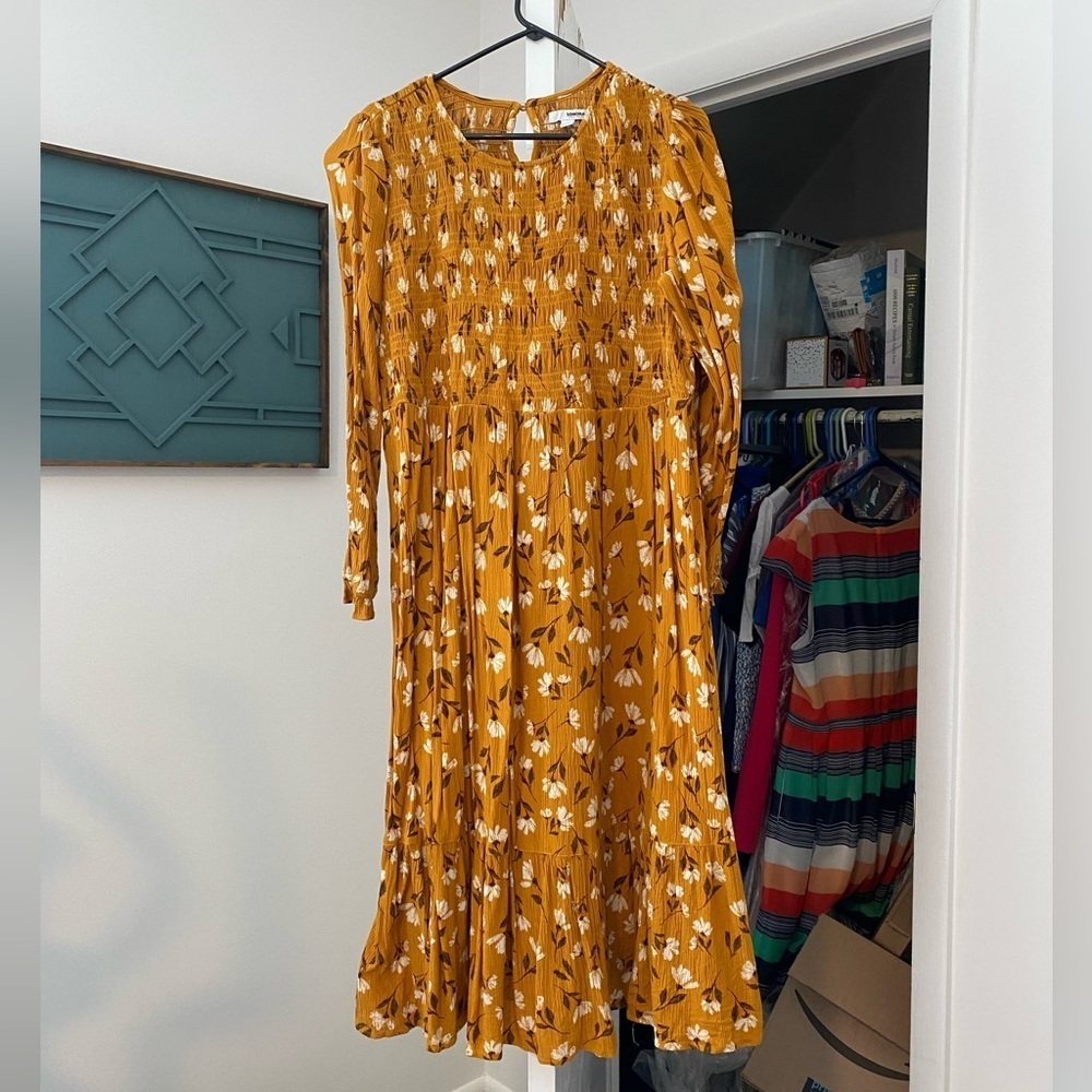 Yellow Floral Dress
